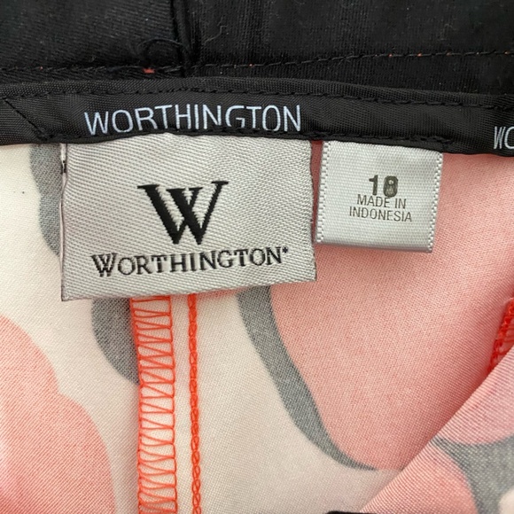 Worthington summer colourful stretch capris. cotton blend. Sz 18. - Picture 8 of 11